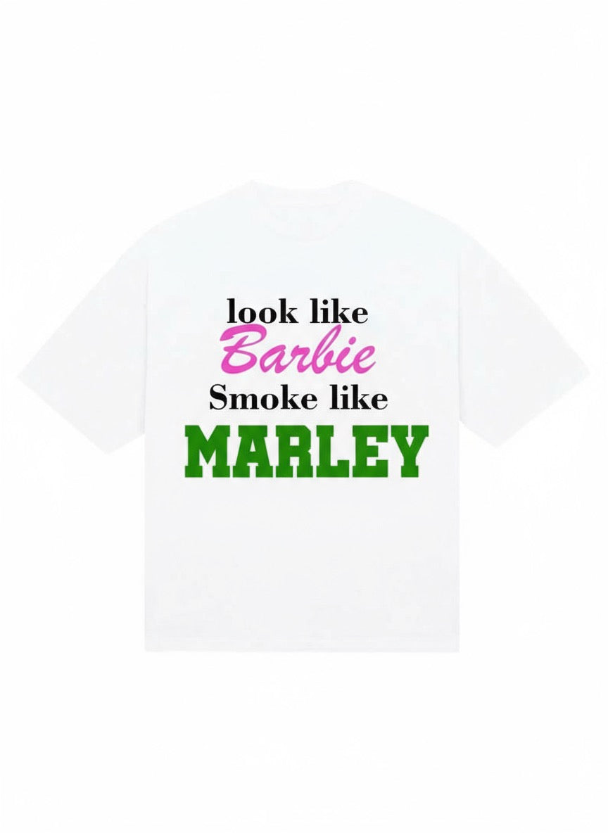 BAD BARBIE CLUB OVERSIZED TEE.