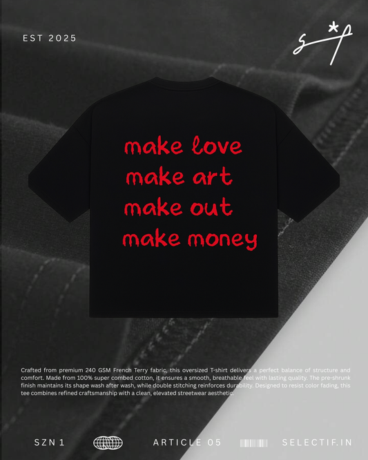 4M THEORY FRENCH TERRY OVERSIZED TEE.